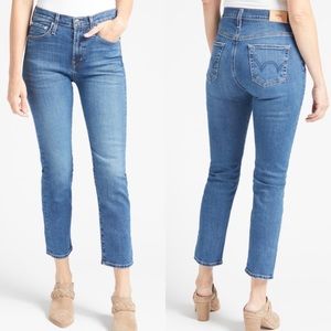 EDWIN Elin CROP STRAIGHT high rise Jeans 5-Pocket Zip Fly (size 28)